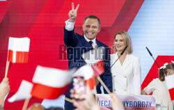 Wieczór wyborczy Karola Nawrockiego