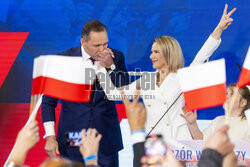 Wieczór wyborczy Karola Nawrockiego