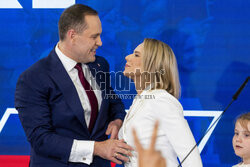 Wieczór wyborczy Karola Nawrockiego