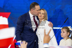 Wieczór wyborczy Karola Nawrockiego