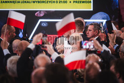 Wieczór wyborczy Karola Nawrockiego