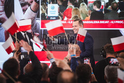 Wieczór wyborczy Karola Nawrockiego