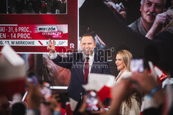 Wieczór wyborczy Karola Nawrockiego