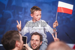 Wieczór wyborczy Karola Nawrockiego