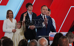 Wieczór wyborczy Karola Nawrockiego