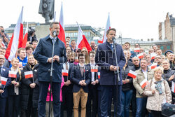 Konferencja Rafała Trzaskowskiego i Władyslawa Kosiniaka-Kamysza