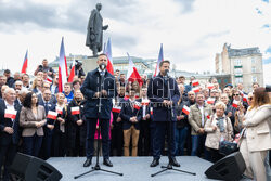 Konferencja Rafała Trzaskowskiego i Władyslawa Kosiniaka-Kamysza