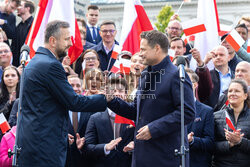 Konferencja Rafała Trzaskowskiego i Władyslawa Kosiniaka-Kamysza