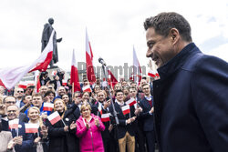 Konferencja Rafała Trzaskowskiego i Władyslawa Kosiniaka-Kamysza