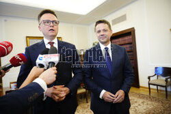 Spotkanie Rafała Trzaskowskiego z Szymonem Hołownią