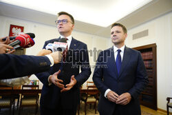 Spotkanie Rafała Trzaskowskiego z Szymonem Hołownią