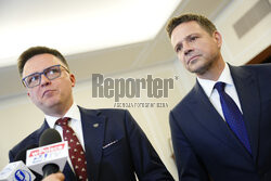 Spotkanie Rafała Trzaskowskiego z Szymonem Hołownią