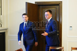 Spotkanie Rafała Trzaskowskiego z Szymonem Hołownią