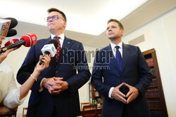 Spotkanie Rafała Trzaskowskiego z Szymonem Hołownią