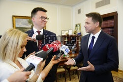Spotkanie Rafała Trzaskowskiego z Szymonem Hołownią