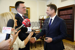 Spotkanie Rafała Trzaskowskiego z Szymonem Hołownią