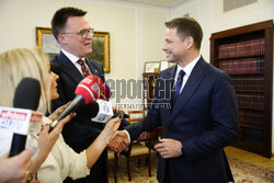 Spotkanie Rafała Trzaskowskiego z Szymonem Hołownią