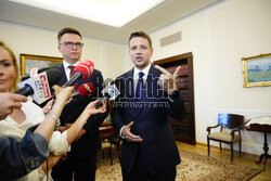 Spotkanie Rafała Trzaskowskiego z Szymonem Hołownią