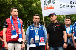 Protest hutników w Warszawie