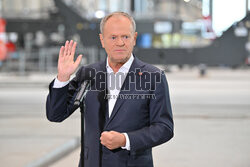 Donald Tusk w Baltic Towers w Gdańsku