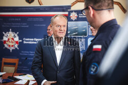 Donald Tusk na odprawie z kierownictwem Marynarki Wojennej w Gdyni