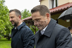Spotkanie Rafała Trzaskowskiego  z rolnikami w Niecieczy