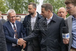 Spotkanie Rafała Trzaskowskiego  z rolnikami w Niecieczy