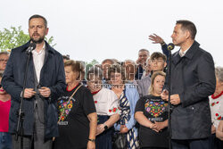 Spotkanie Rafała Trzaskowskiego  z rolnikami w Niecieczy