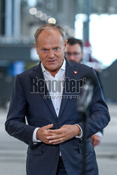 Donald Tusk w Baltic Towers w Gdańsku