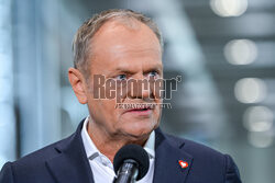 Donald Tusk w Baltic Towers w Gdańsku