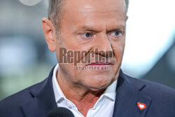 Donald Tusk w Baltic Towers w Gdańsku