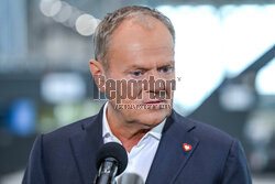 Donald Tusk w Baltic Towers w Gdańsku