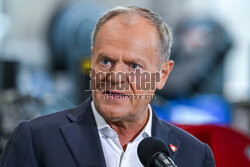 Donald Tusk w Baltic Towers w Gdańsku