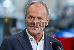 Donald Tusk w Baltic Towers w Gdańsku