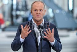 Donald Tusk w Baltic Towers w Gdańsku