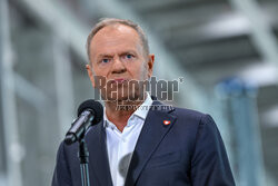 Donald Tusk w Baltic Towers w Gdańsku