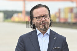 Donald Tusk w Euroterminalu Sławków