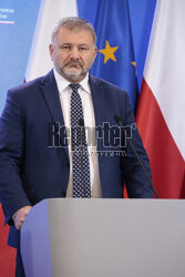 Konferencja ministrów: Domańskiego, Żurka i Siemoniaka