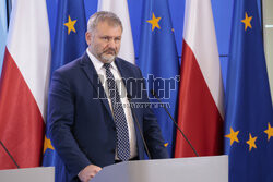 Konferencja ministrów: Domańskiego, Żurka i Siemoniaka