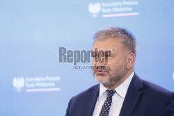 Konferencja ministrów: Domańskiego, Żurka i Siemoniaka