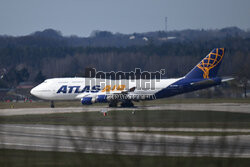Jumbo jet na lotnisku w Gdańsku