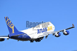 Jumbo jet na lotnisku w Gdańsku