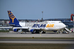 Jumbo jet na lotnisku w Gdańsku