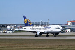 Jumbo jet na lotnisku w Gdańsku