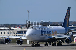 Jumbo jet na lotnisku w Gdańsku