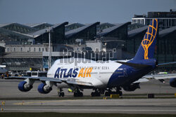Jumbo jet na lotnisku w Gdańsku