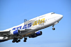 Jumbo jet na lotnisku w Gdańsku