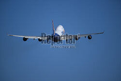 Jumbo jet na lotnisku w Gdańsku