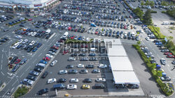  Kolejki na stacji paliw Costco w Thurrock w Essex