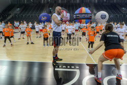 Trening z Marcinem Gortatem w Łodzi